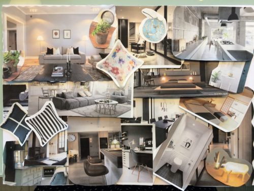 インテリアコラージュ作品