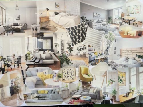 インテリアコラージュ作品