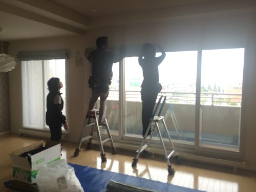 カーテン取付工事