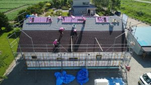 屋根工事 ドローン