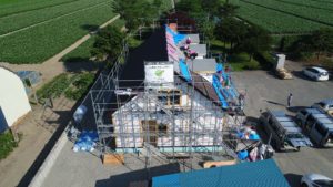 屋根工事　ドローン