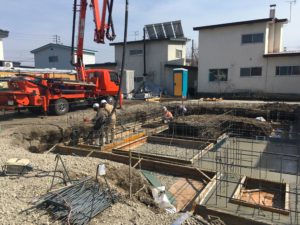打設　帯広　基礎断熱
