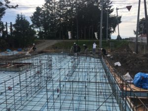 土間打設　帯広