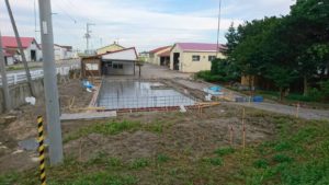 ベタ基礎工法　帯広