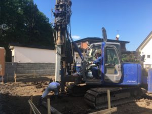 帯広　杭工事　新築