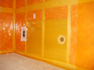 気密シート施工