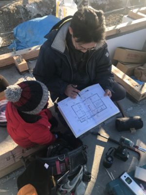 大工さんと息子